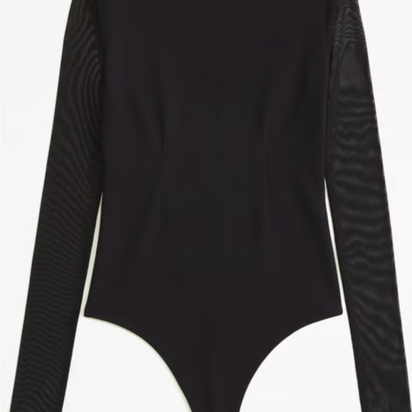 Abercrombie & Fitch- Black Long Sleeve Bodysuit - Picture 3 of 5